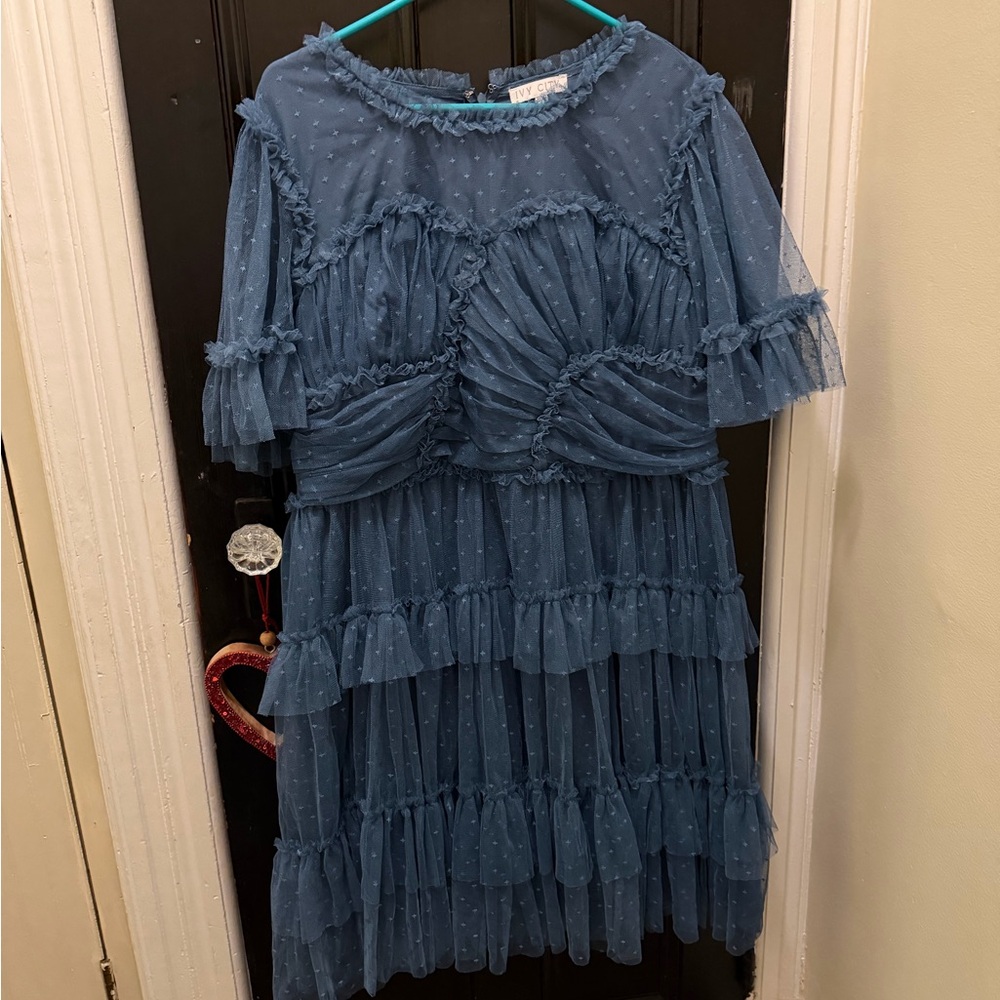 Slate Blue Whimsical Dress
